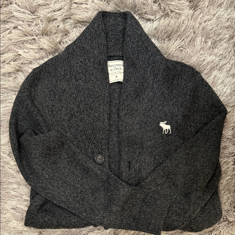 Abercrombie & Fitch Charcoal Cardigan